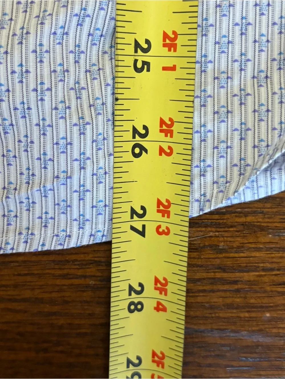 Banana Republic Men's Light Blue Printed Western Style Button -Down Shirt Size L